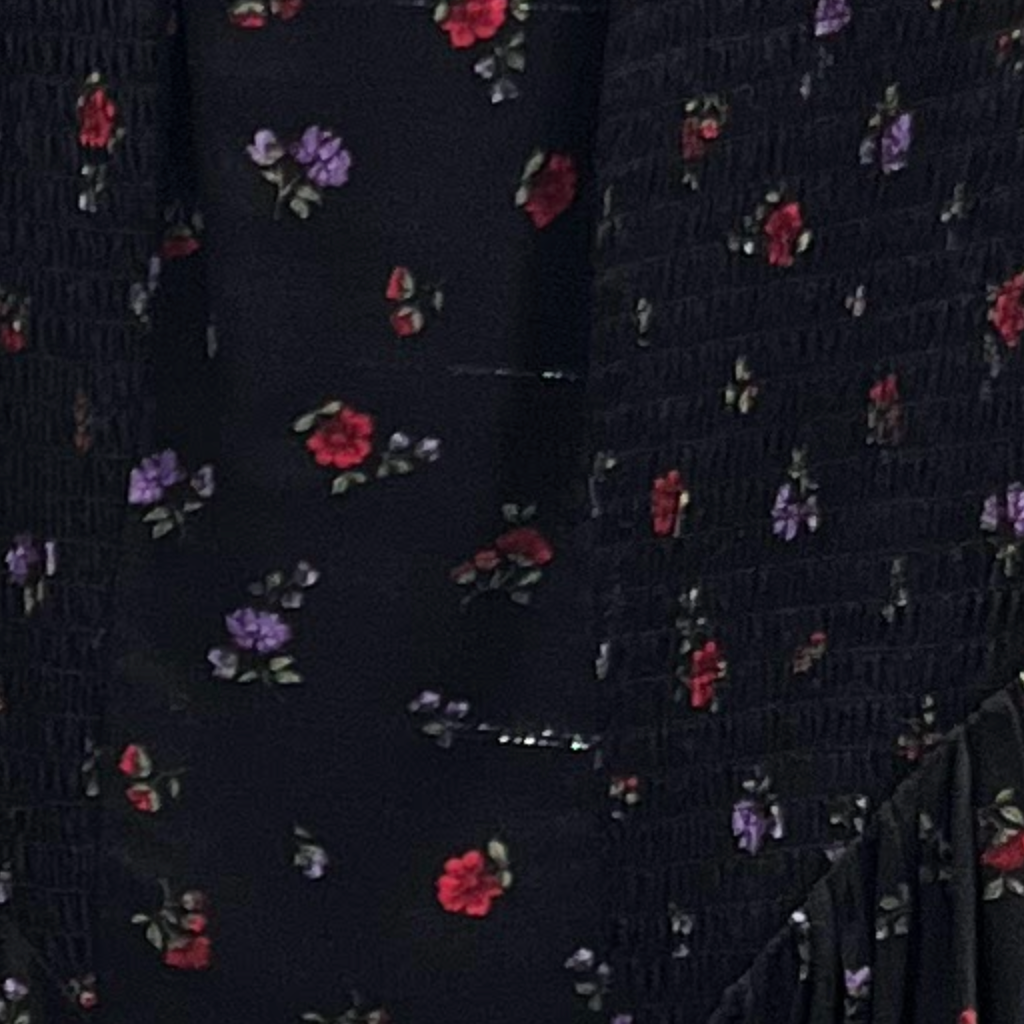 Mini Floral Vintage Dress — Black - Public Mercantile