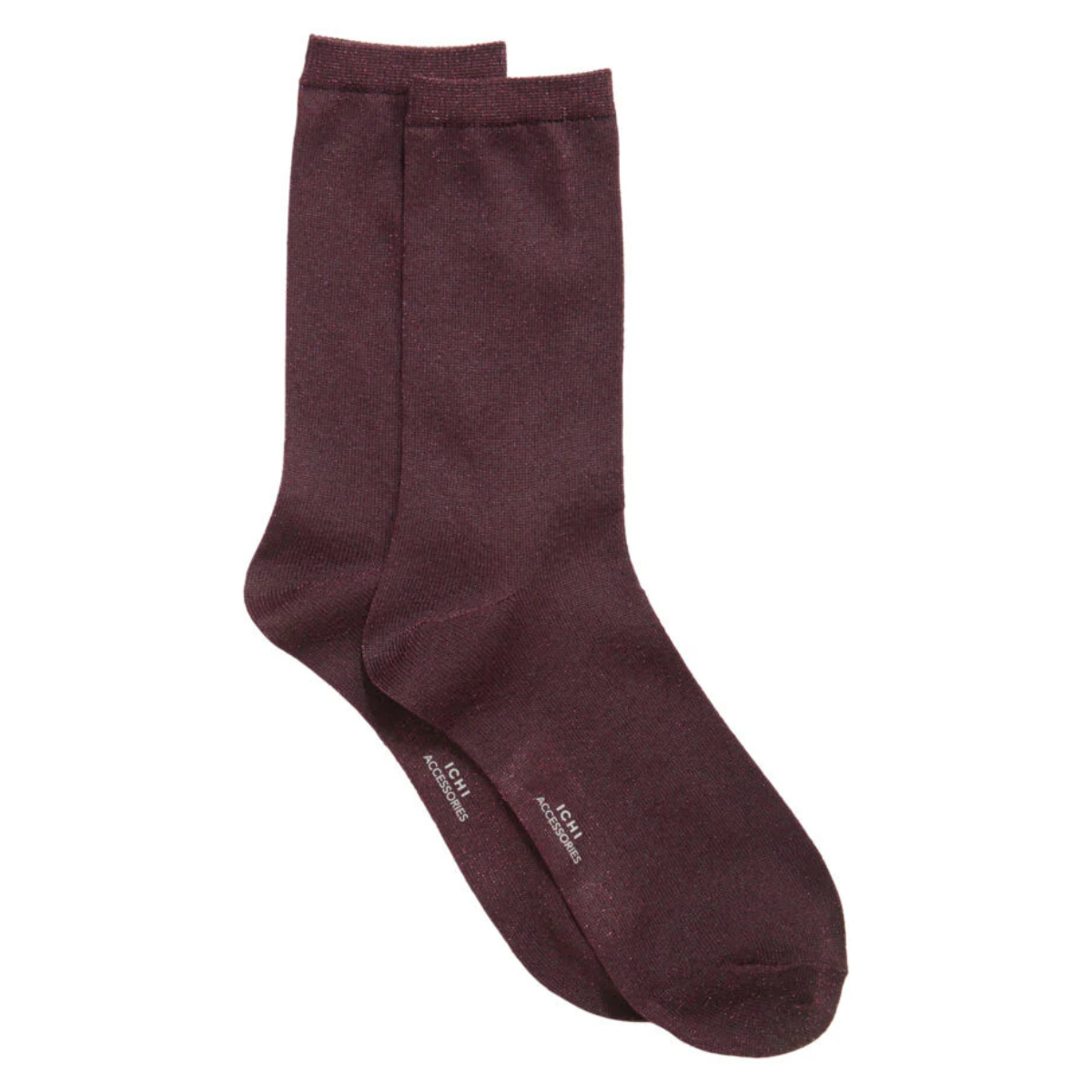 Shimmer Ornament Socks - Fig - Public Mercantile