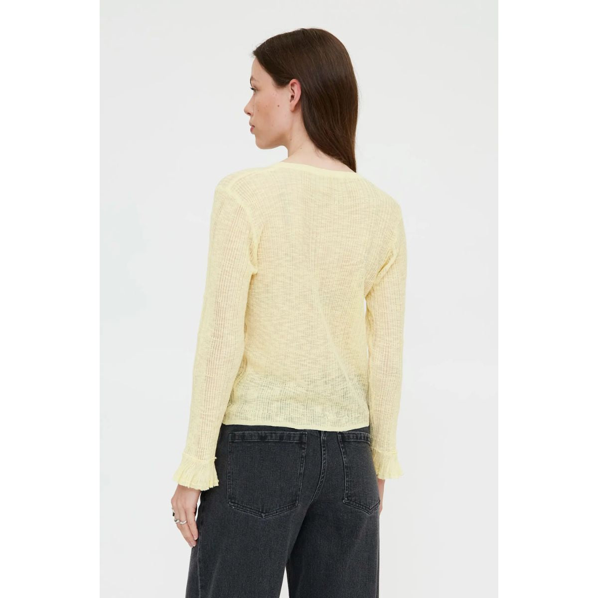 Soft Yellow Sheer Cardigan — Wild Pony - Public Mercantile