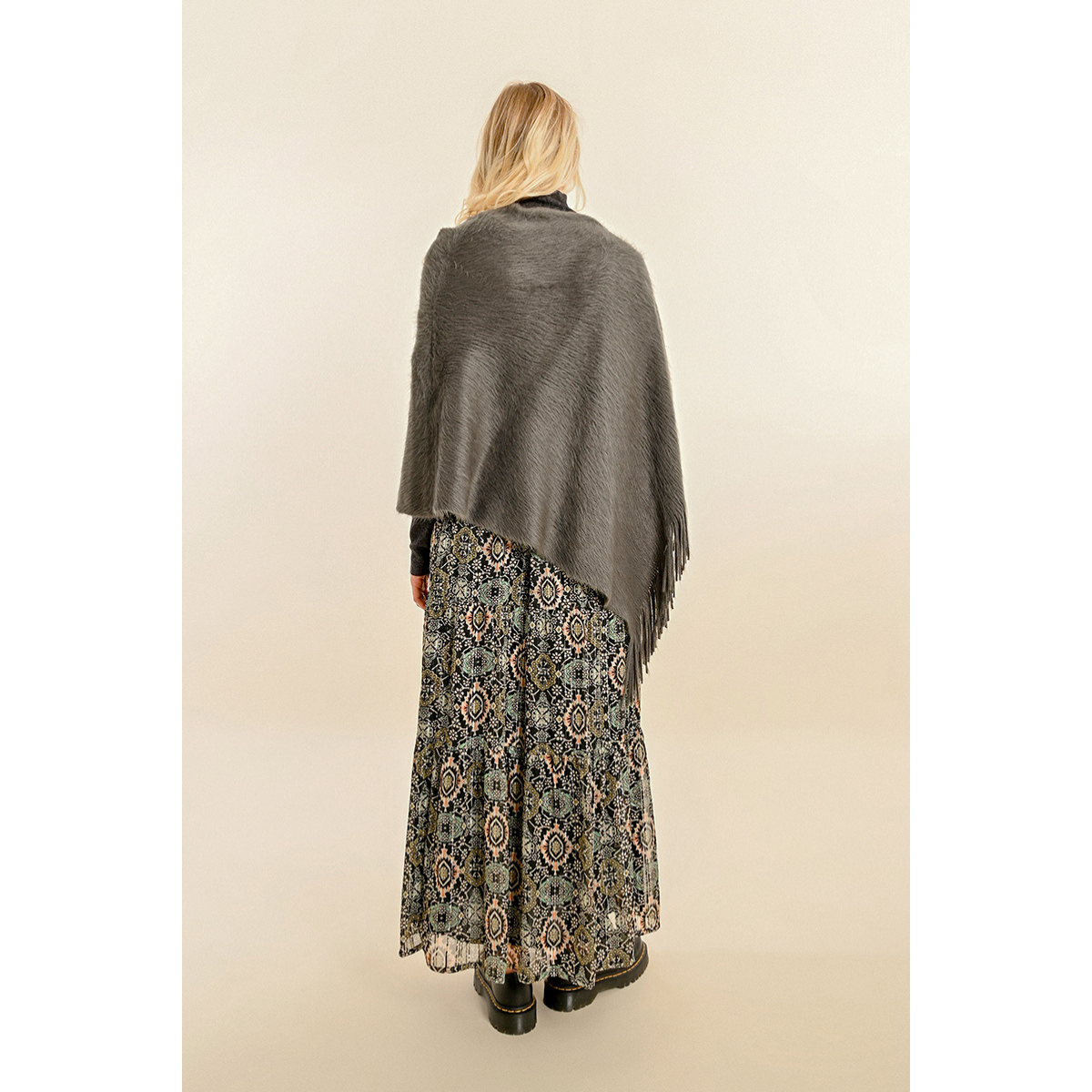 Soft Fringed Poncho - Public Mercantile