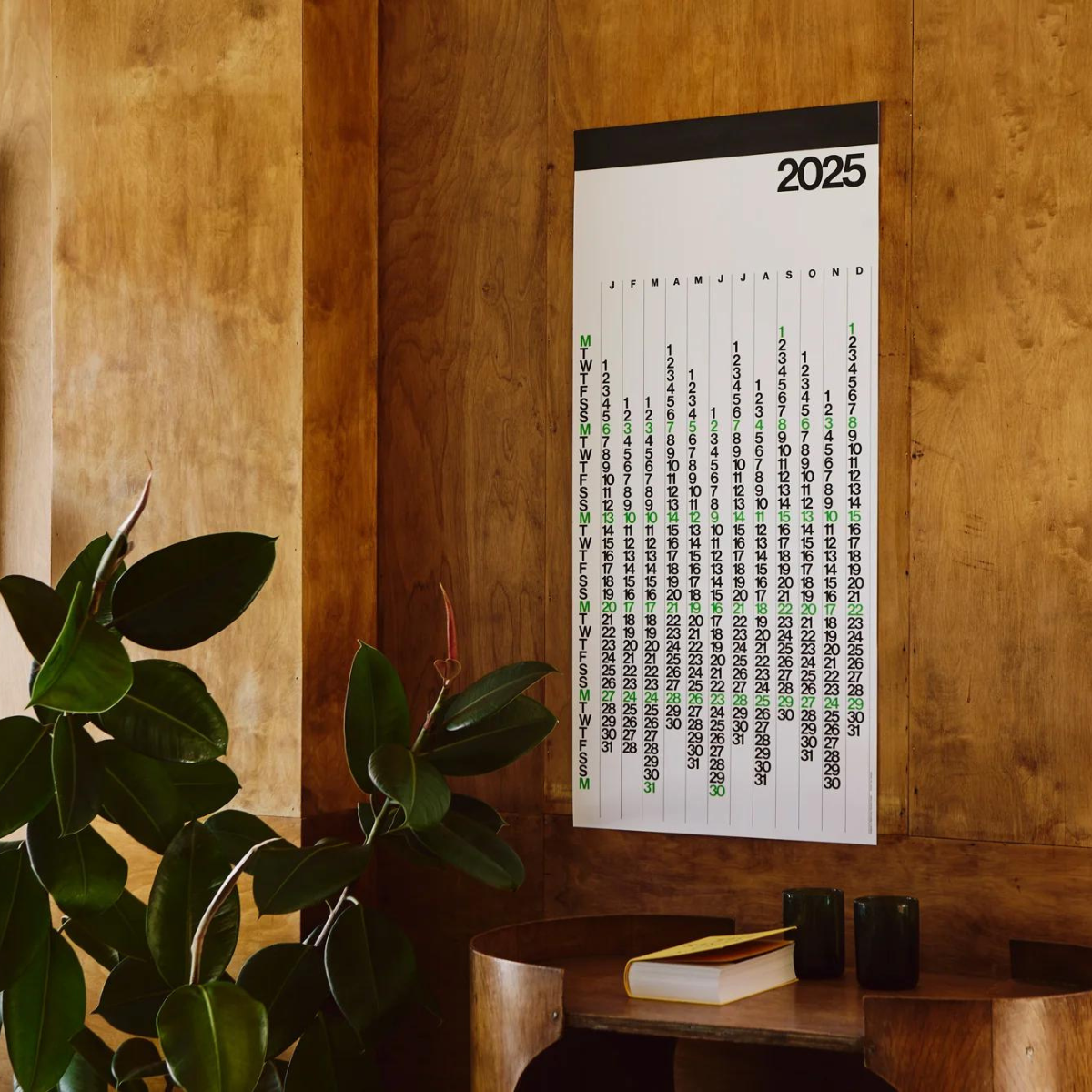 Stendig V 2025 Calendar — White - Public Mercantile