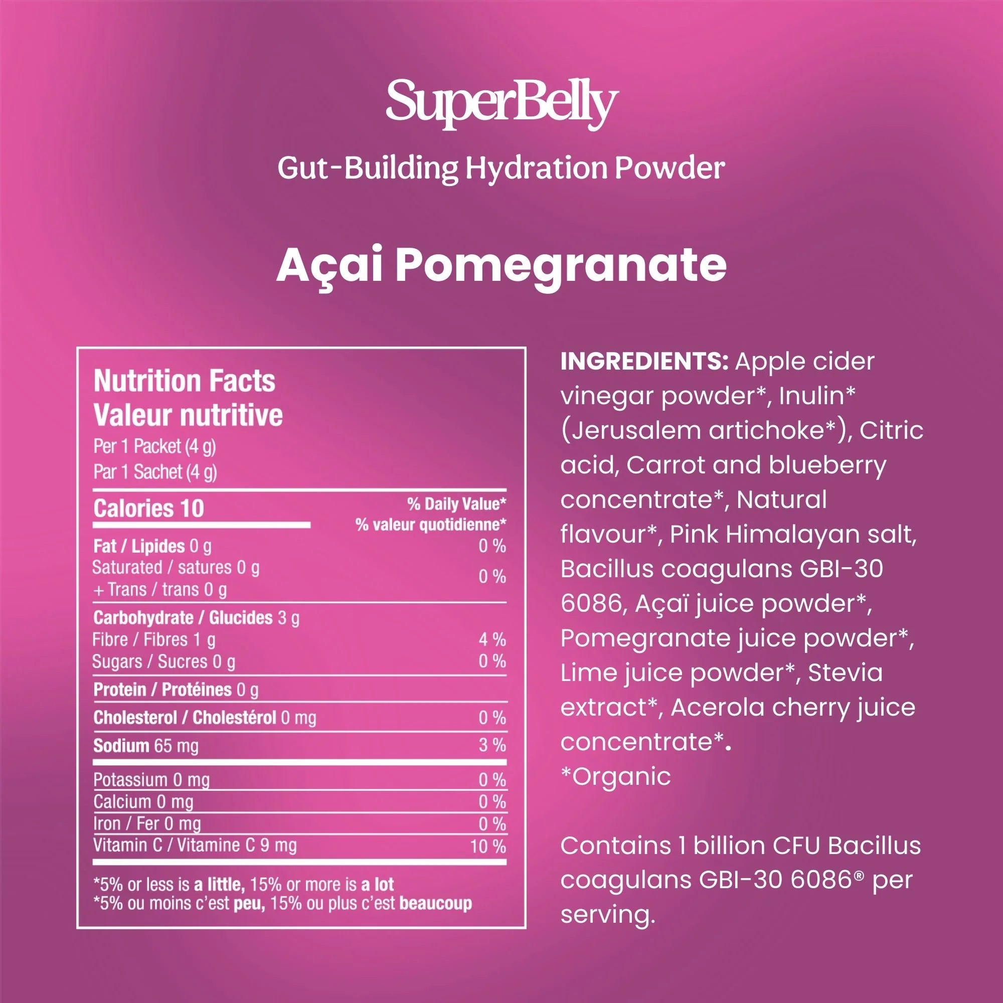 Blume SuperBelly Hydration Powder — Açai Pomegranate