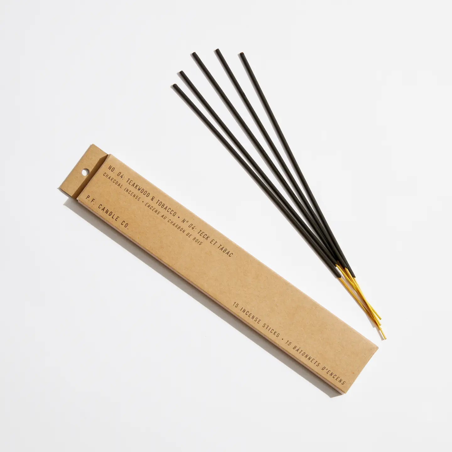Teakwood & Tobacco Incense — P.F. Candle - Public Mercantile