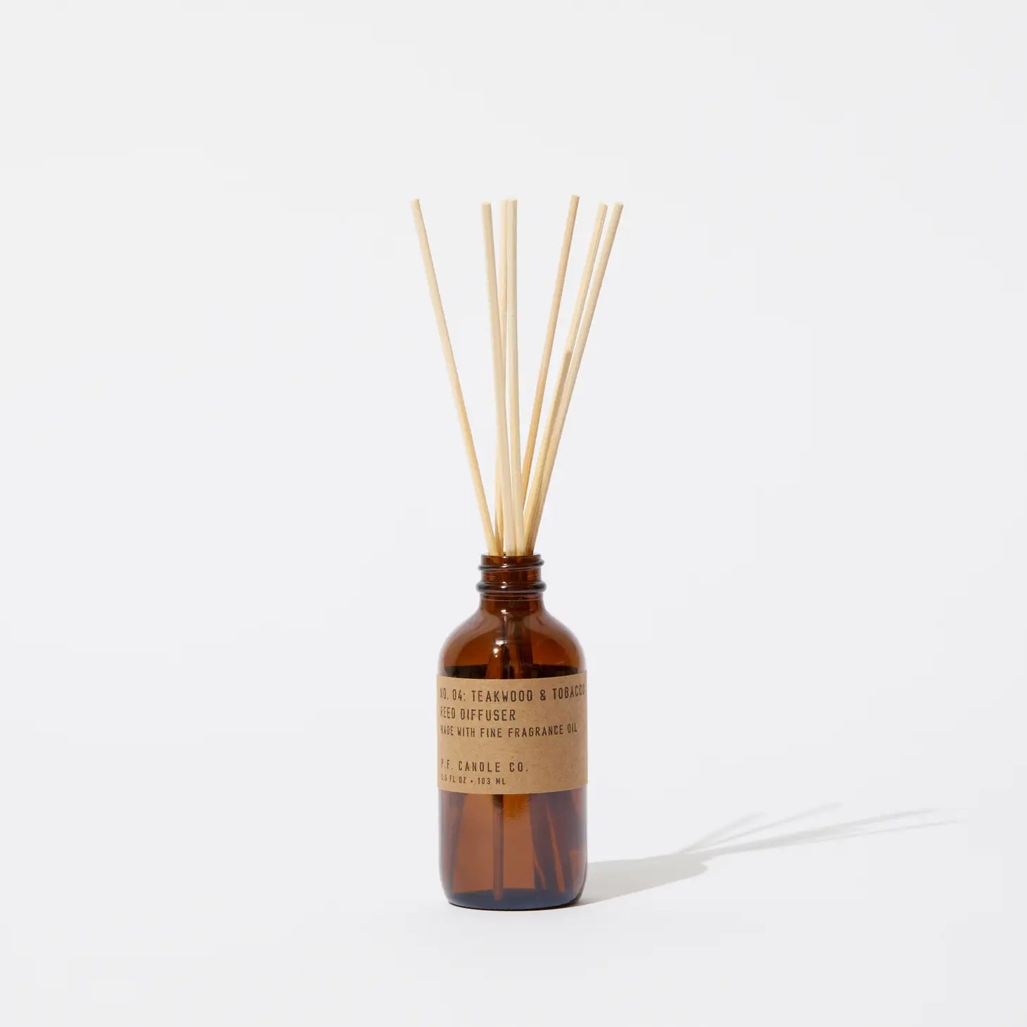 Teakwood & Tobacco Reed Diffuser — P.F. Candle - Public Mercantile