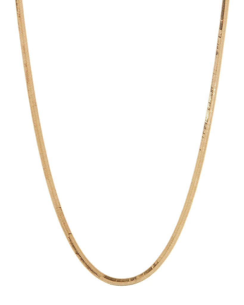 LUV AJ The Classique Herringbone Chain - Gold