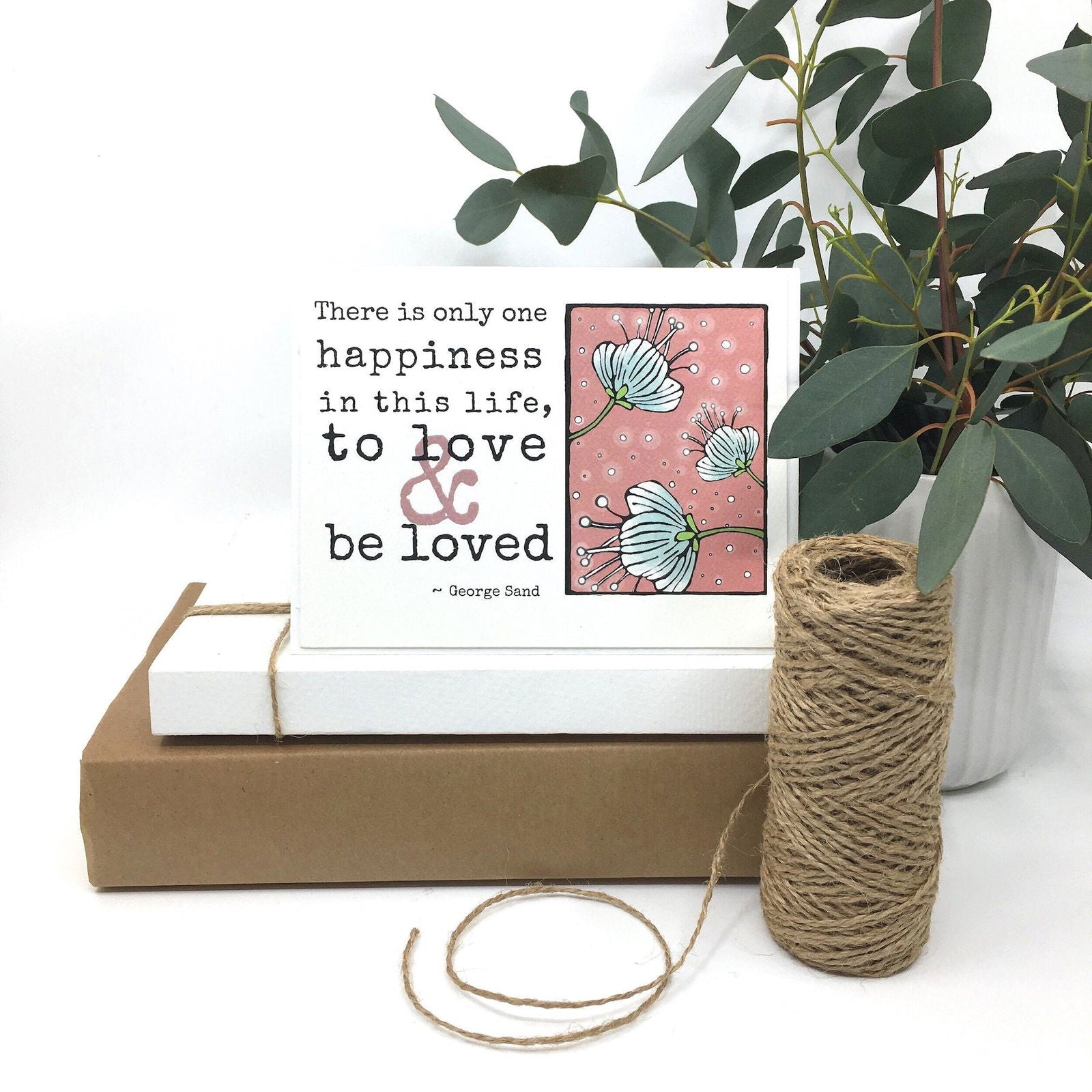 To Love & Be Loved - George Sand quote card - Public Mercantile