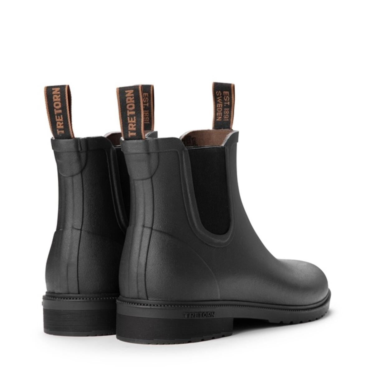 Tretorn Chelsea Classic Rain Boot — Black/Black - Public Mercantile