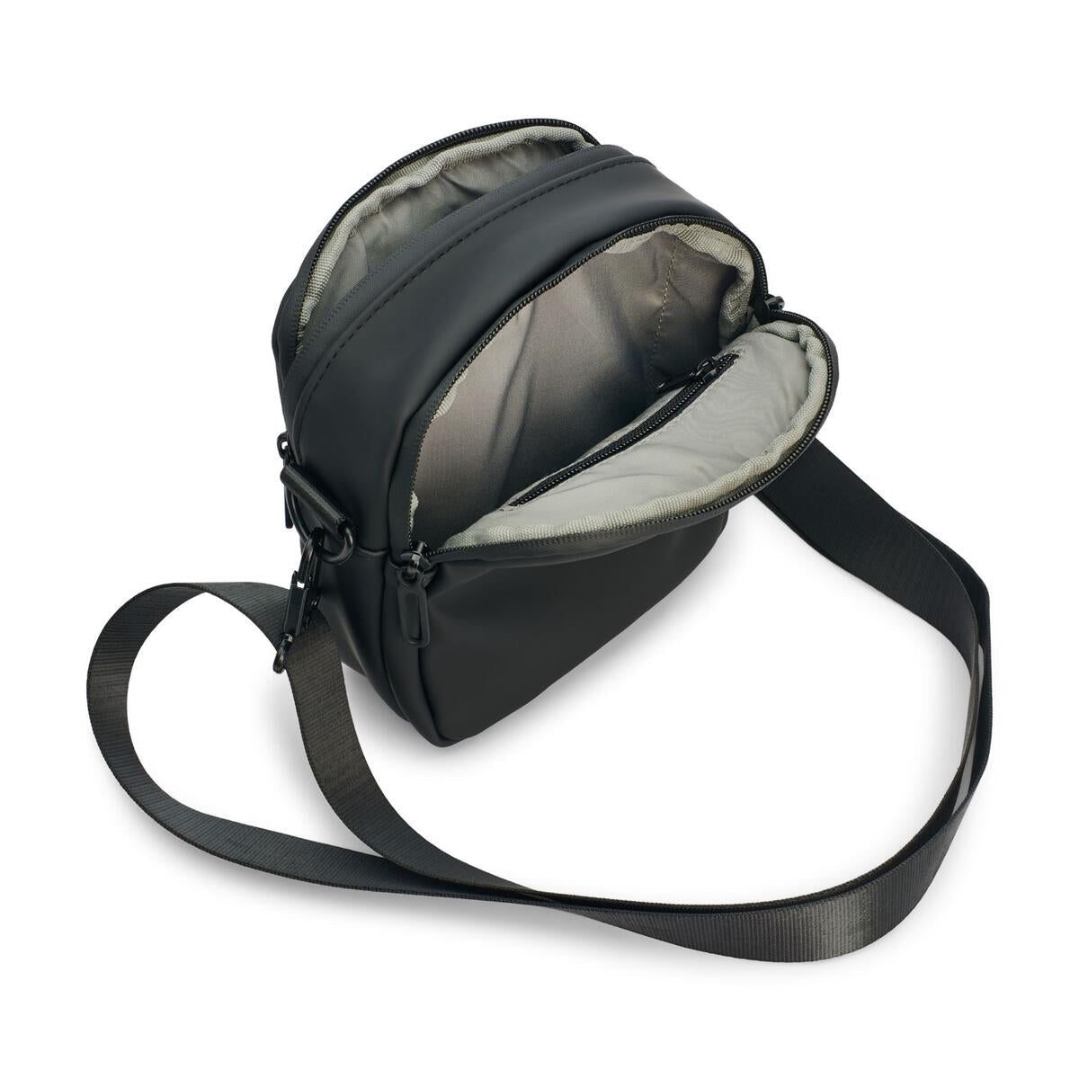 Tretorn PU Crossbody Bag — Jet Black - Public Mercantile