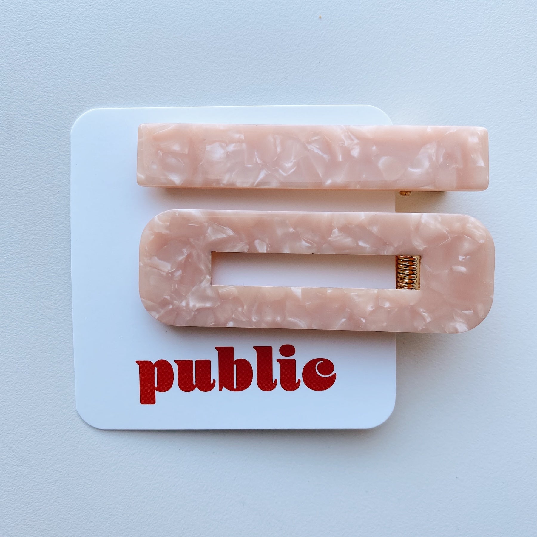 Twin Set Marble Barrettes