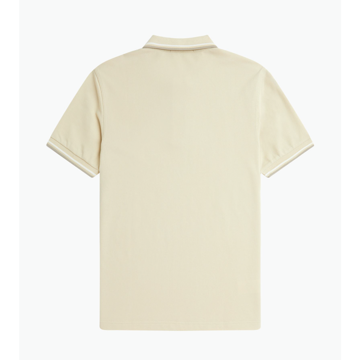 Fred Perry Twin-Tipped Shirt — Oatmeal/Snow White/Warm Grey - Public Mercantile