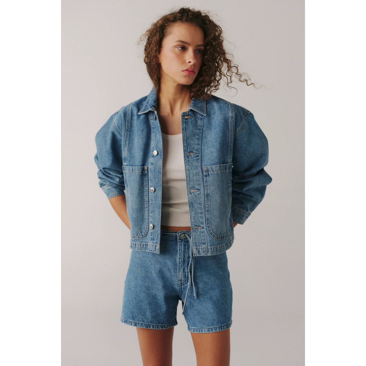 Warp + Weft Denim Shorts The Big Easy — Cleo - Public Mercantile