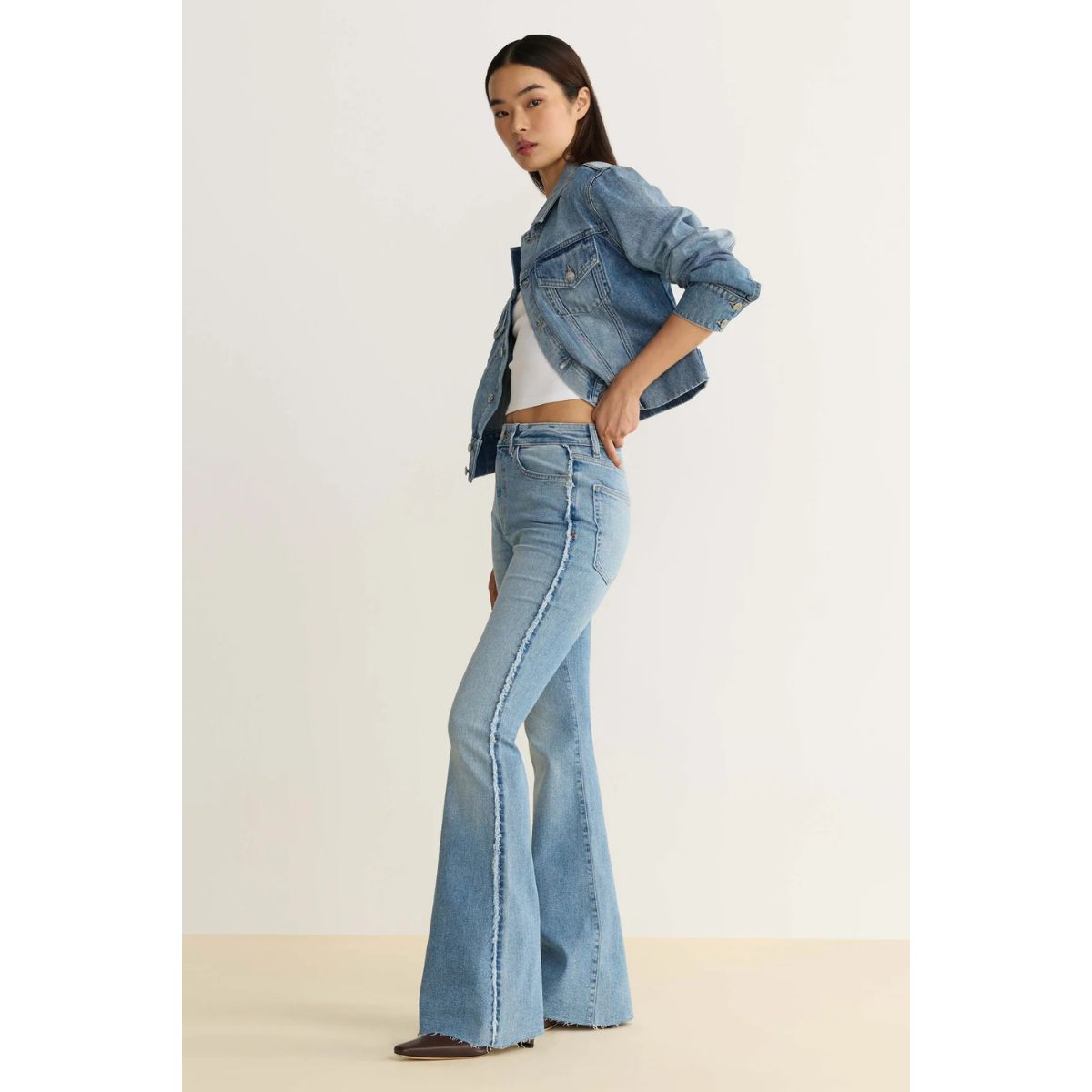 Blazer en denim TPA chaîne et trame — Watersong