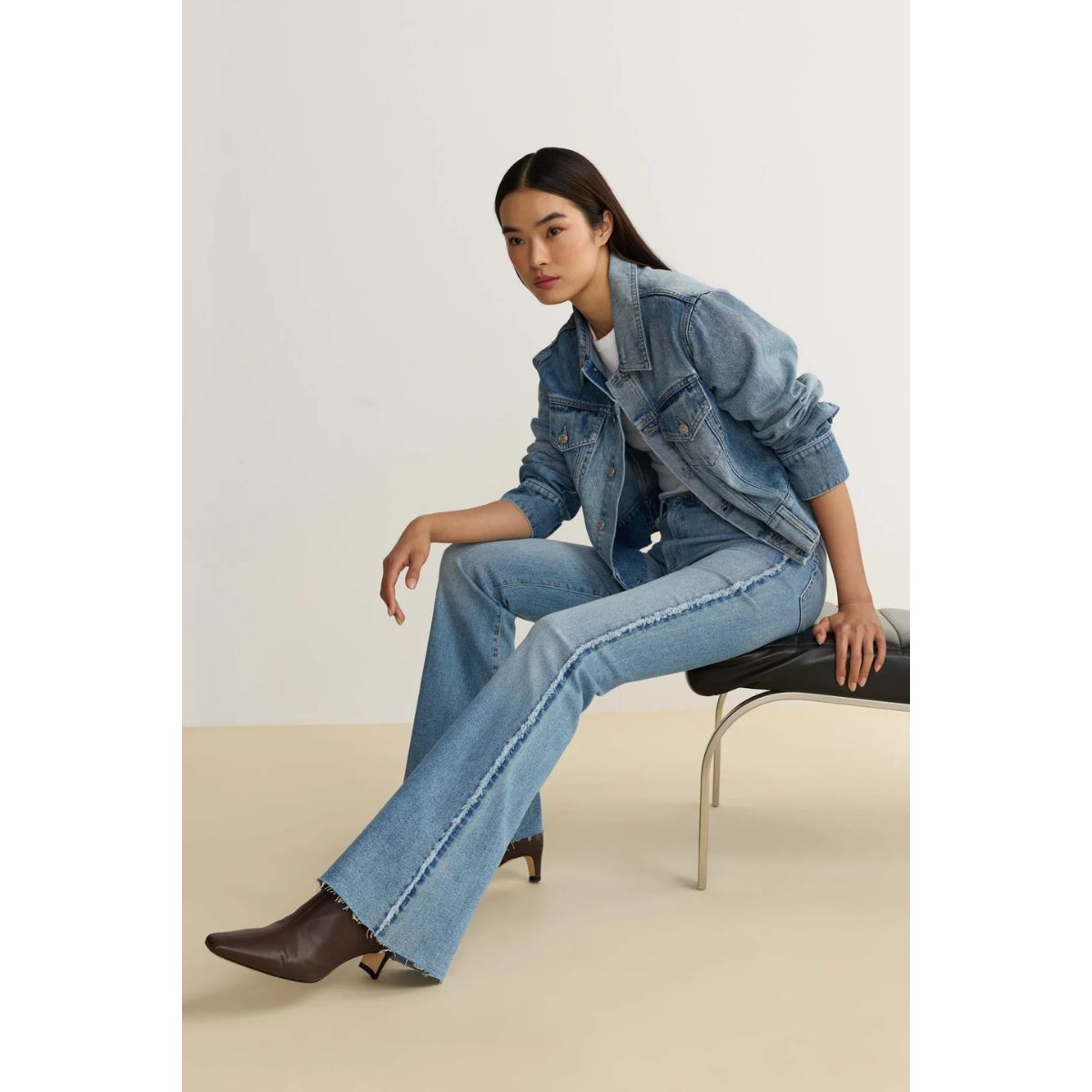 Blazer en denim TPA chaîne et trame — Watersong