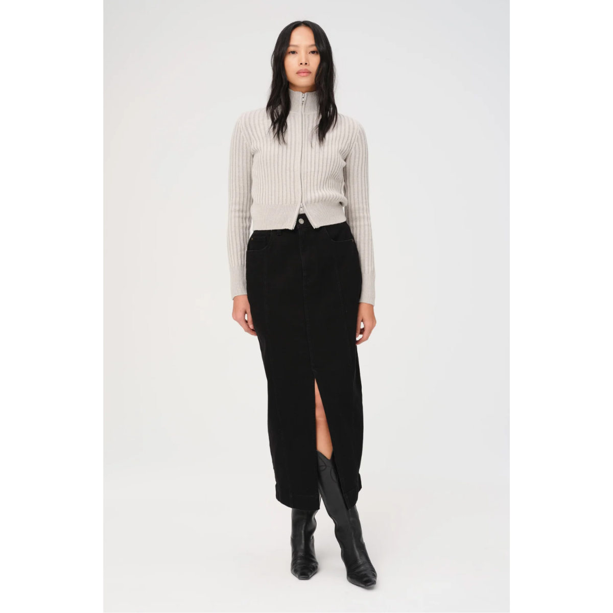 Warp + Weft Denim SMX Maxi Skirt — Ventura - Public Mercantile