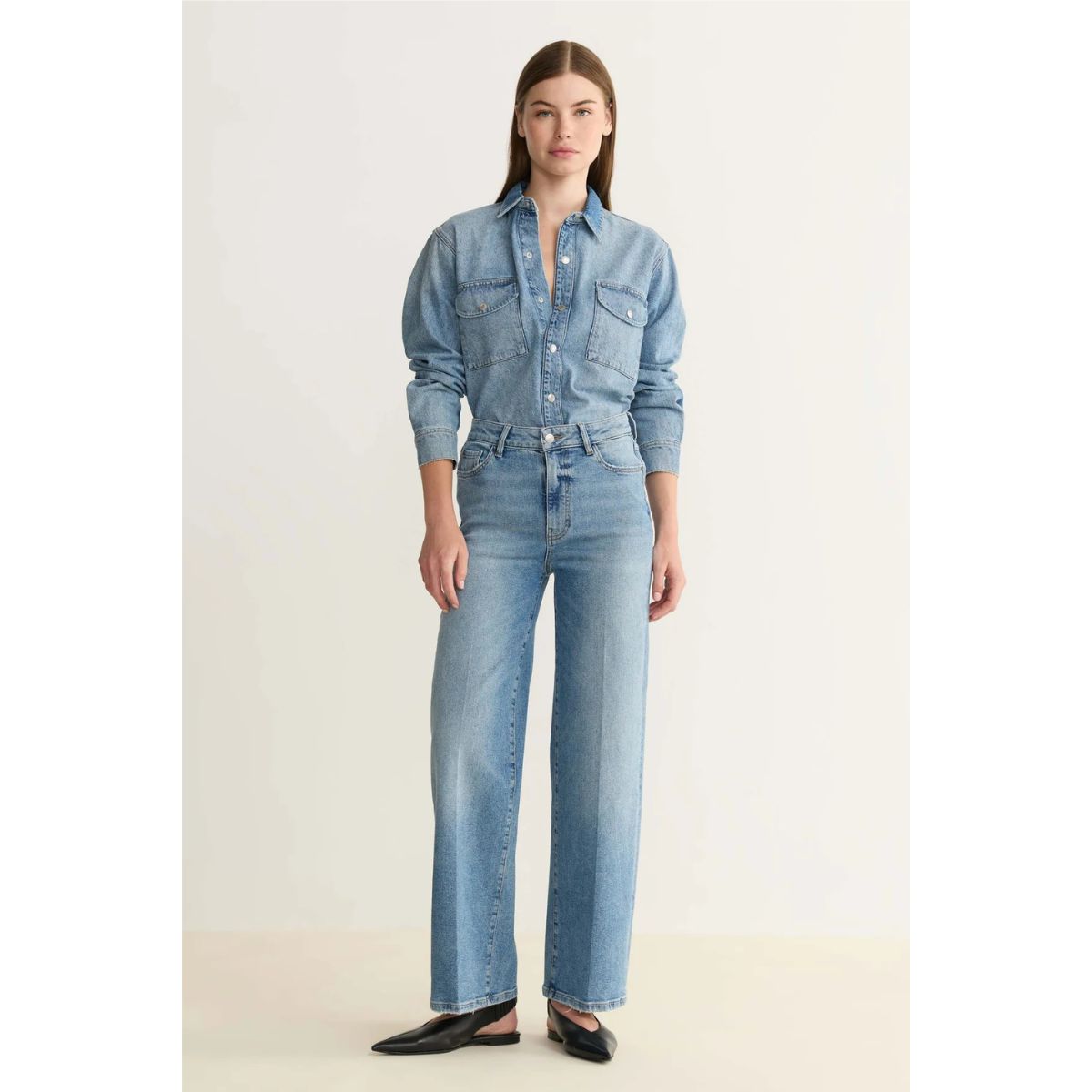 Blazer en denim TPA chaîne et trame — Watersong