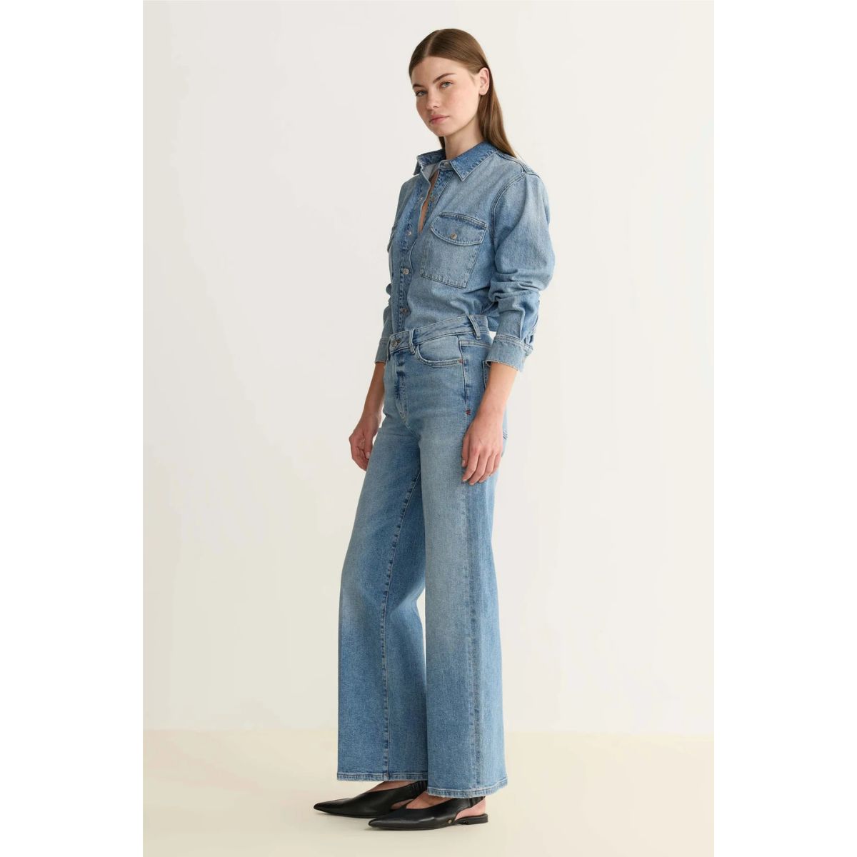 Blazer en denim TPA chaîne et trame — Watersong