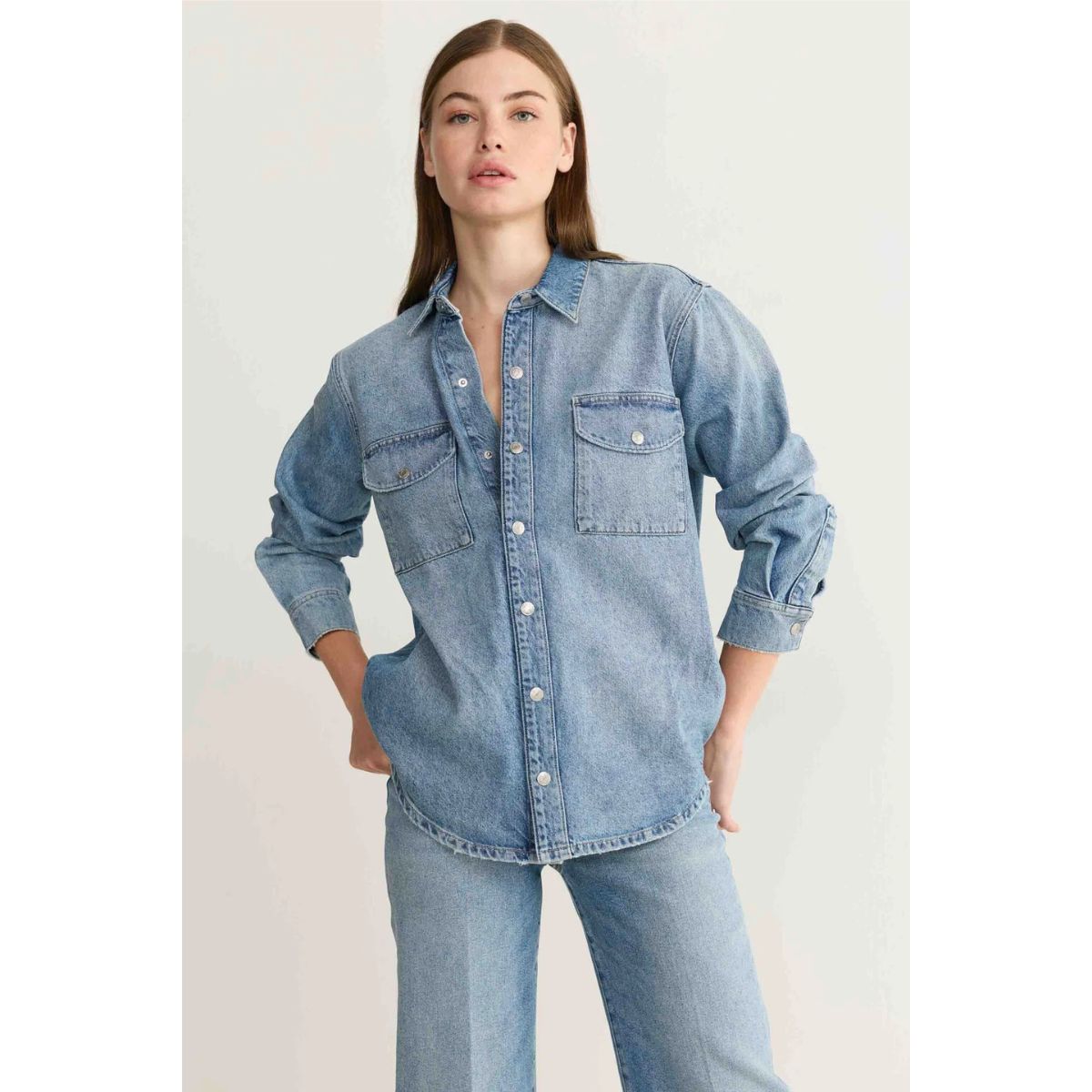 Blazer en denim TPA chaîne et trame — Watersong