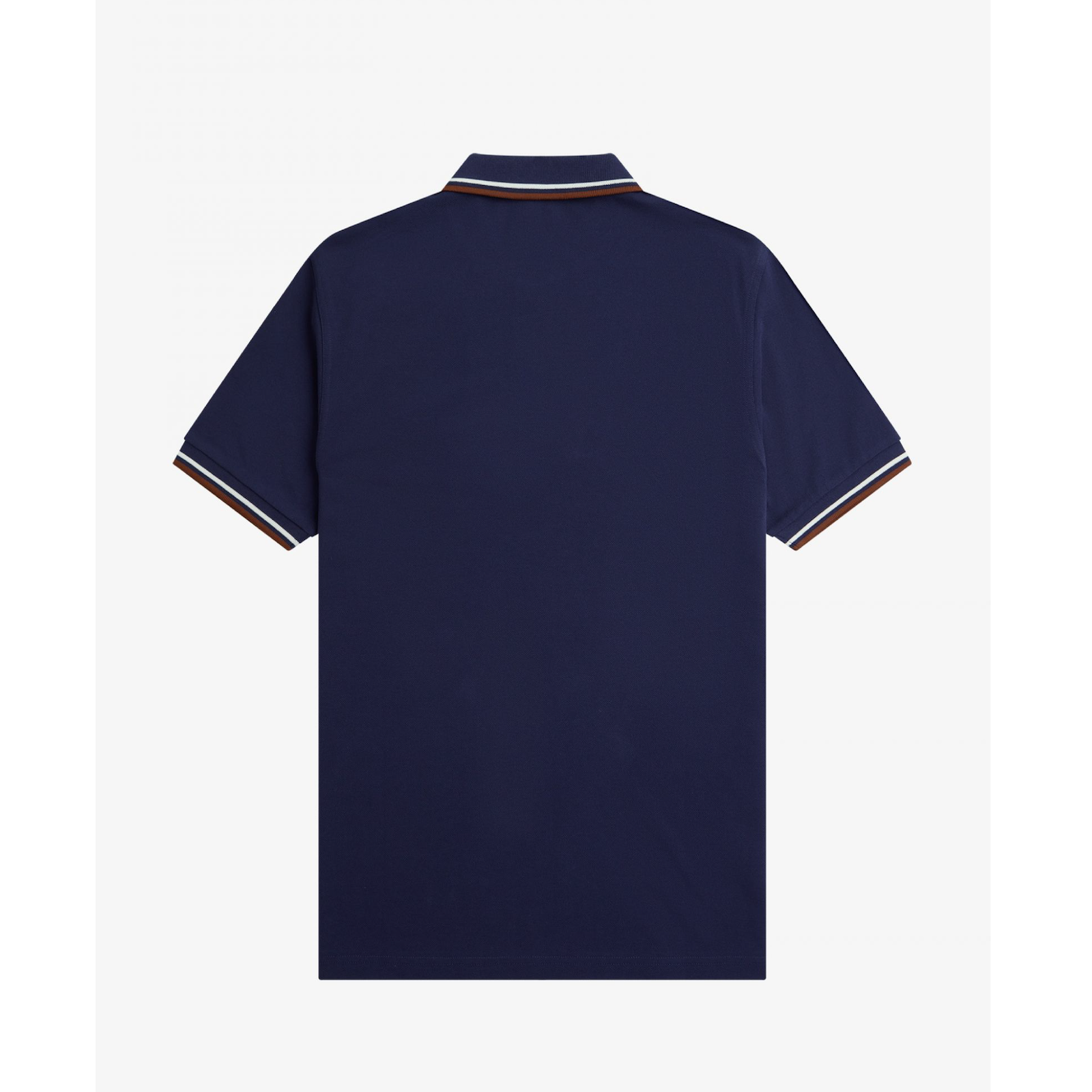 Fred Perry Twin Tipped Polo Shirt - French Navy/Ecru/Whisky Brown - Public Mercantile