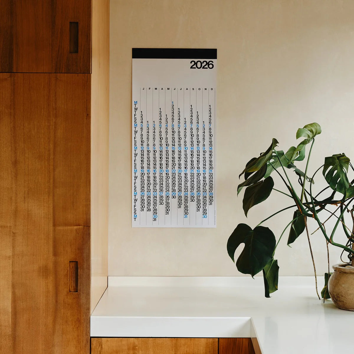 Stendig V 2026 Calendar — White