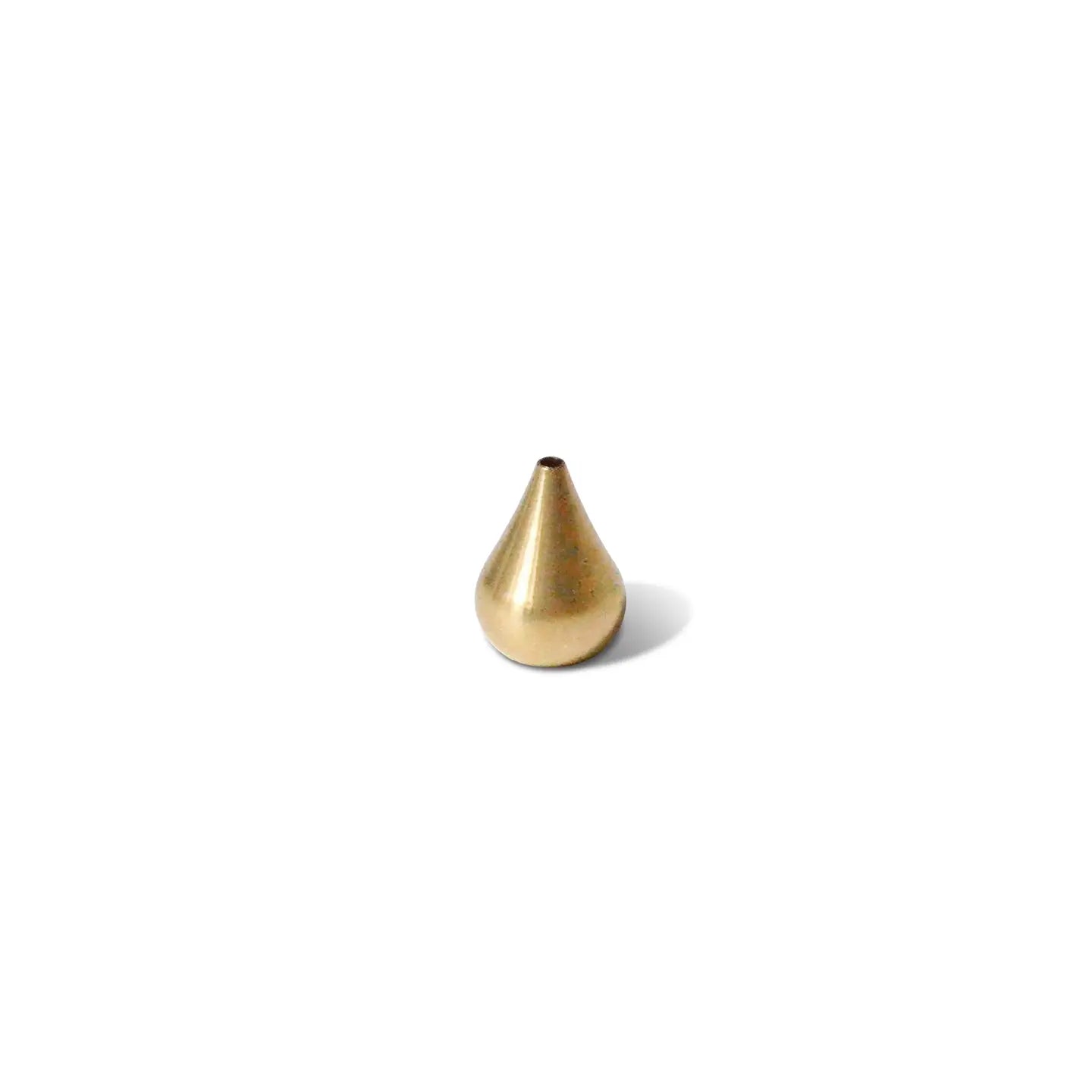 Brass Water Drop Incense Holder — Tall