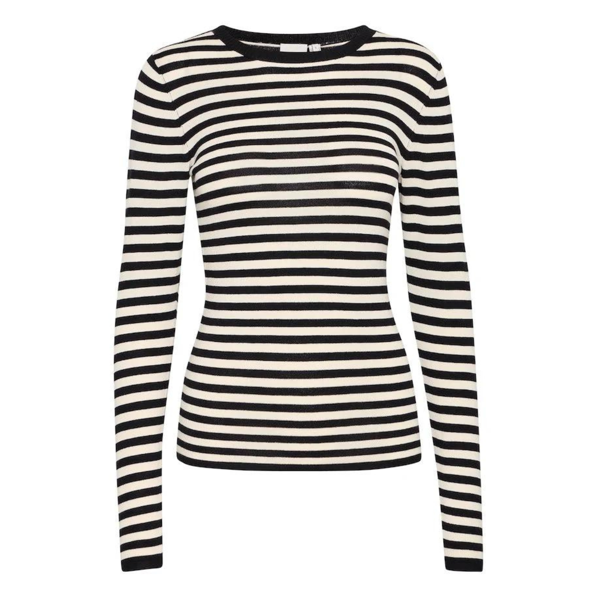 ICHI Copenhagen Diane Top — Almond Milk/Black Stripe