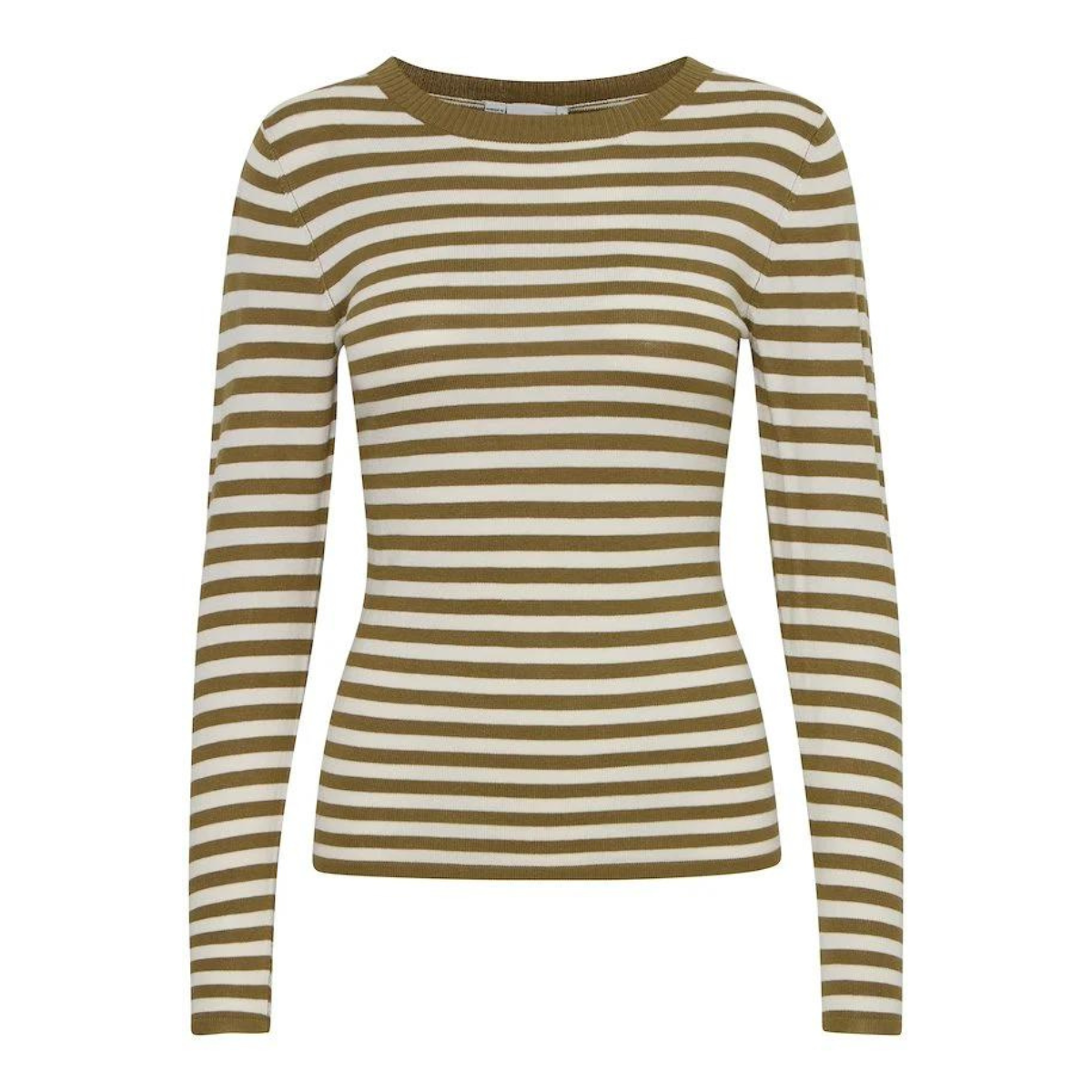 ICHI Copenhagen Diane Top — Almond Milk/Lizard Stripe