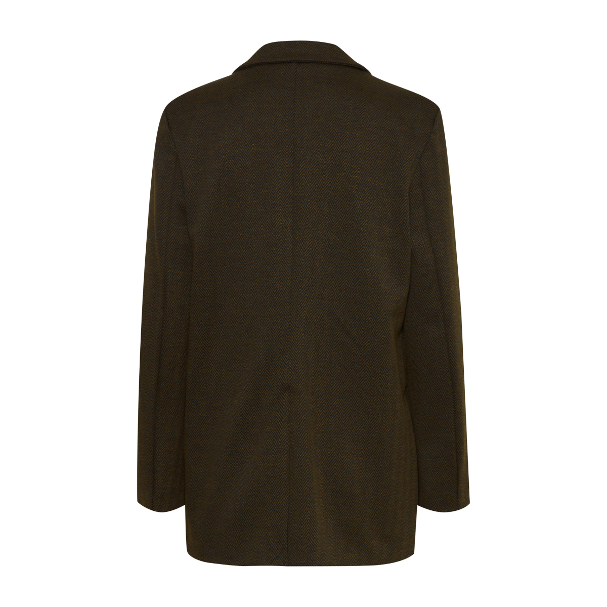 ICHI Copenhagen Kate Jacquard Blazer - Black/Lizard Herringbone