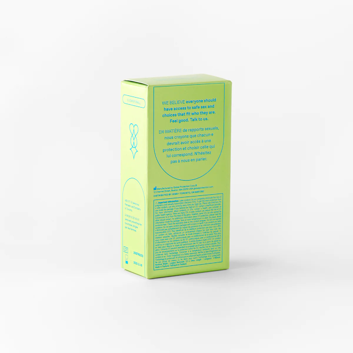 Jems Natural Latex Condoms - 12 pack