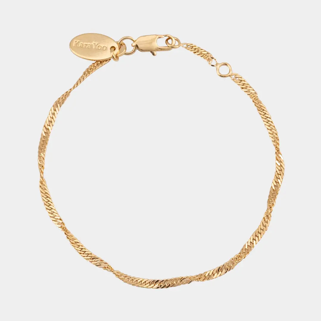 Thin Singapore Bracelet Gold - Kara Yoo - Public Mercantile