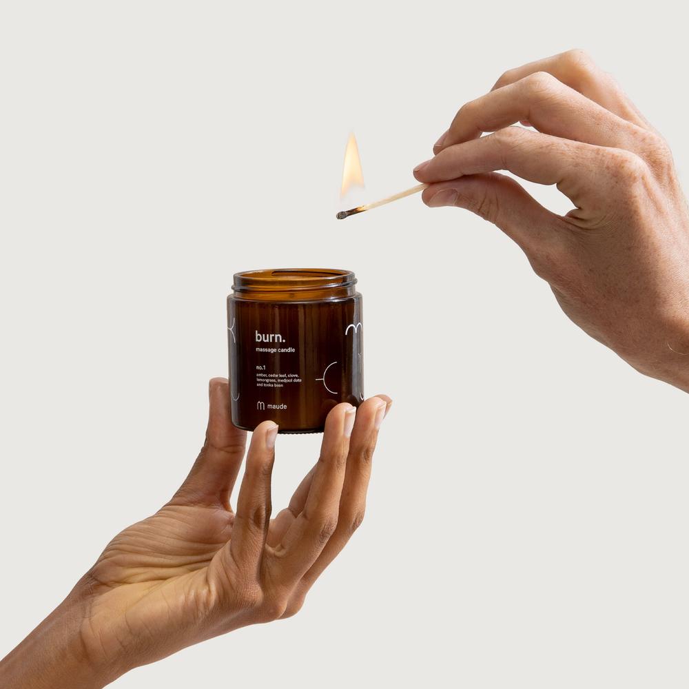 maude Burn No 1 - Skin-Softening Massage Candle - Public Mercantile