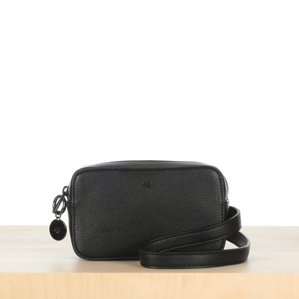Micro Belt Bag — Black Pebble