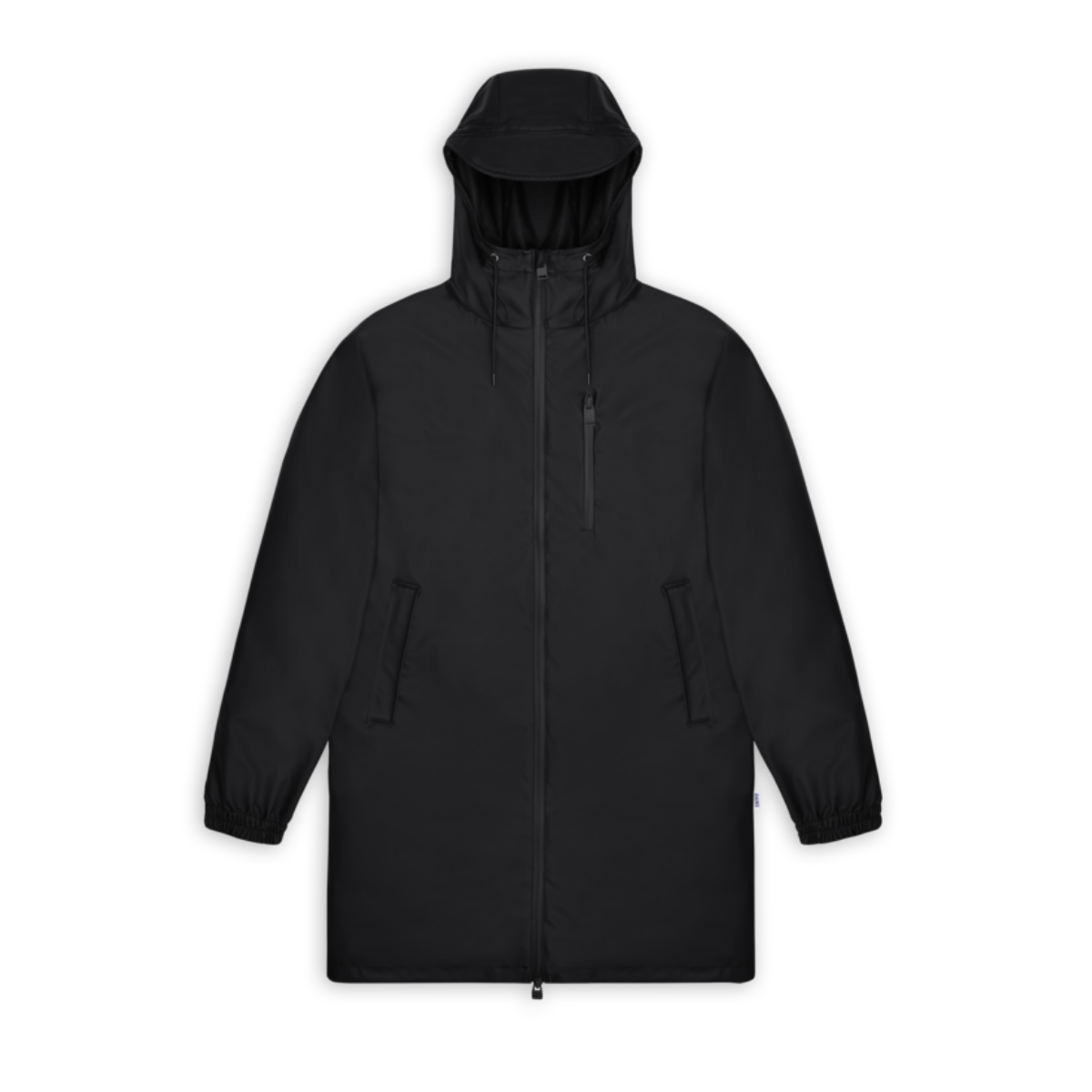 Rains Long Storm Breaker Jacket — Black