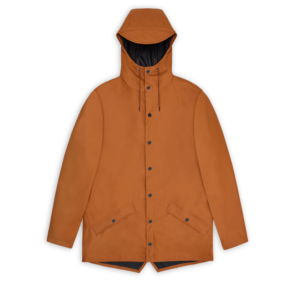 Rains W3 Rain Jacket — Rust