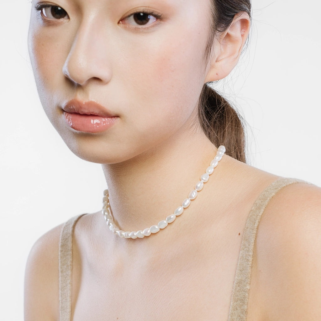 Rice Pearl Necklace - Kara Yoo
