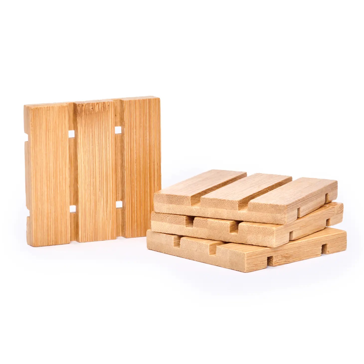 Square Bamboo Soap Holder