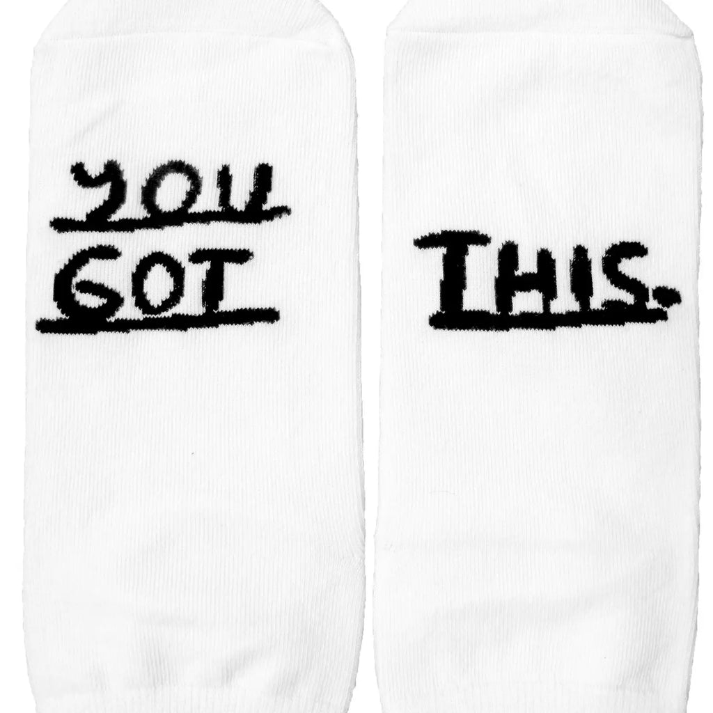 You Got This Socks — White