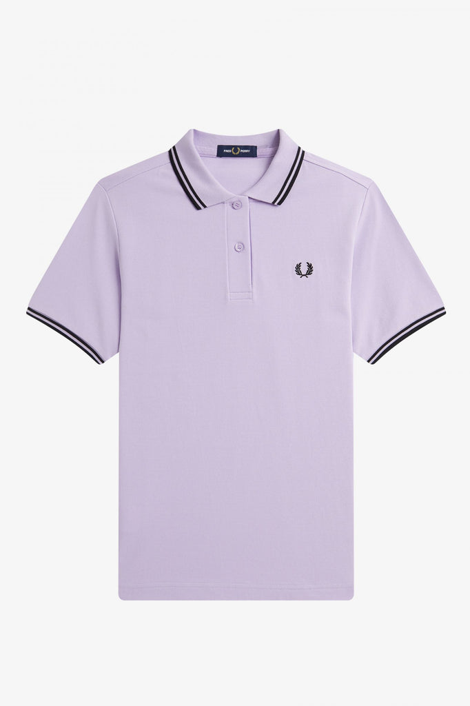 Fred Perry Twin-Tipped Shirt - Lilac Soul/Black