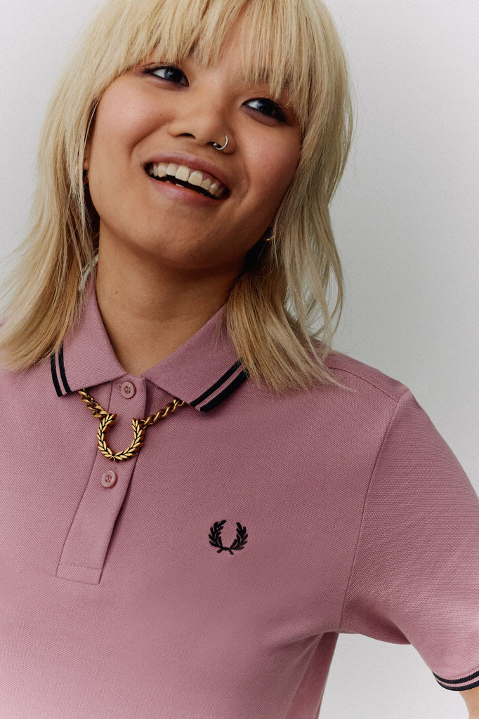 Fred Perry Twin-Tipped Shirt - Dusty Pink