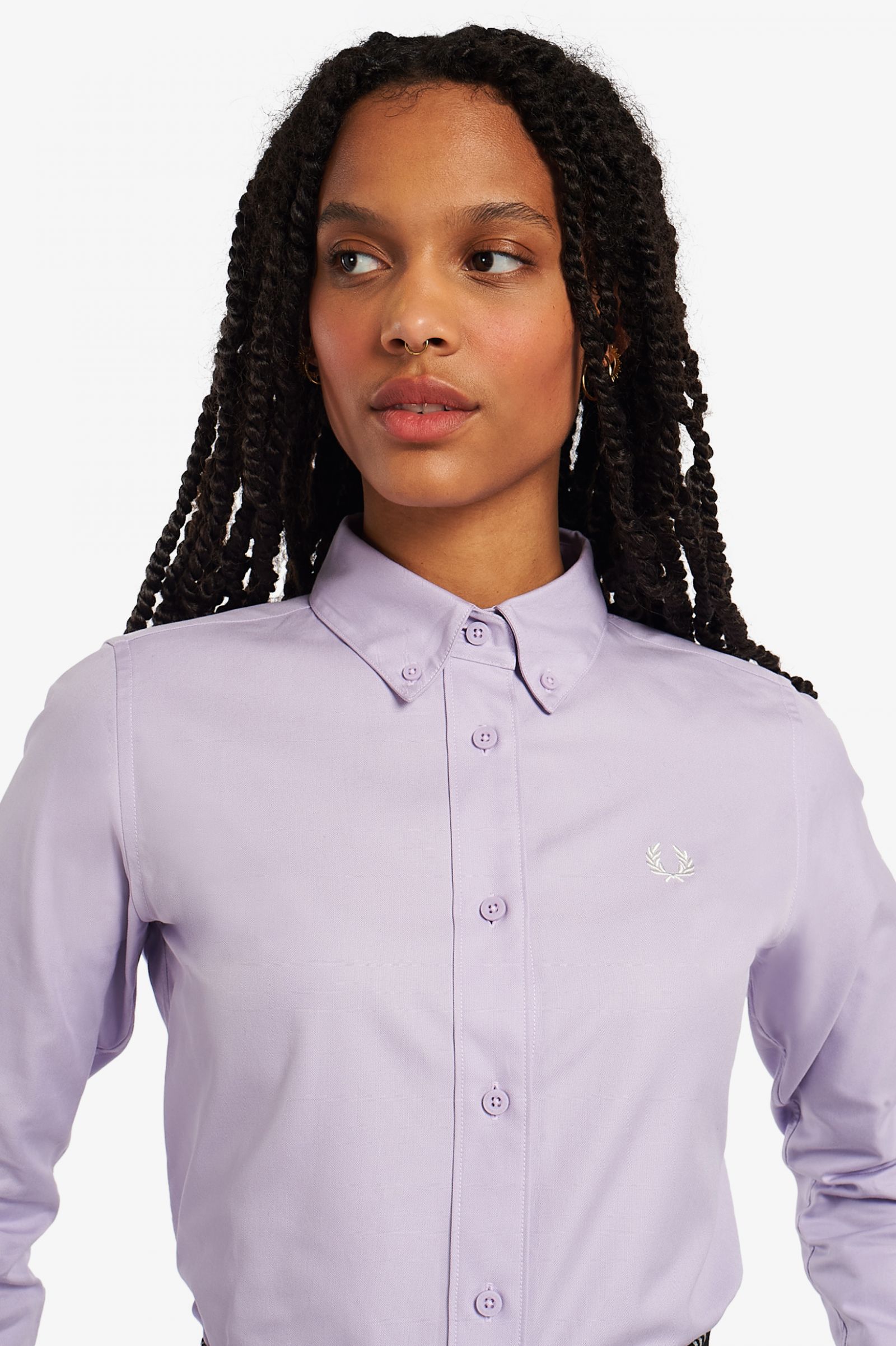 Fred Perry Button-Down Shirt - Lilac