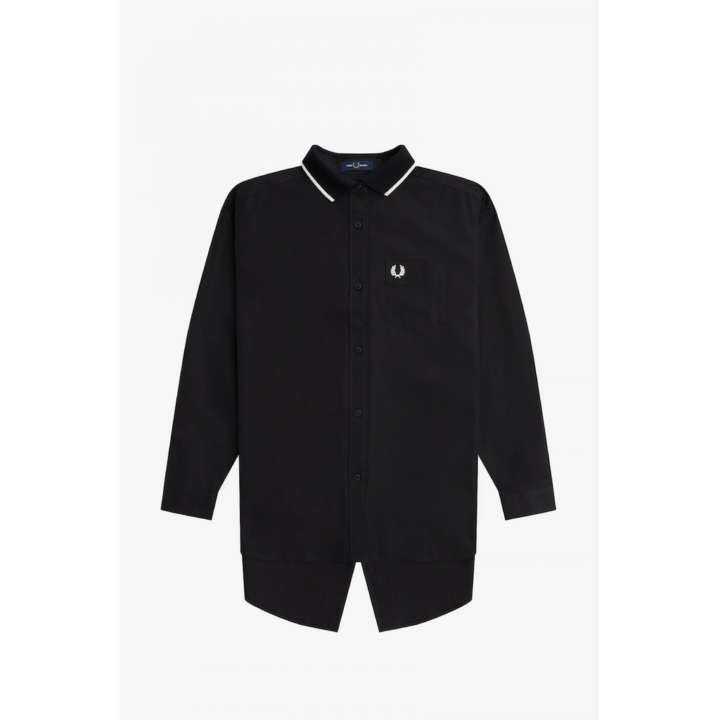 Fred Perry Fishtail Shirt - Black