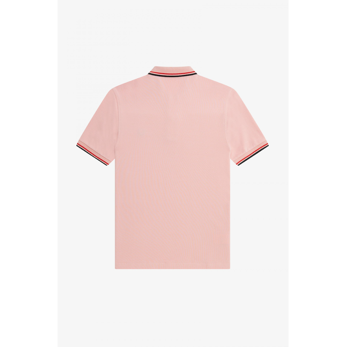 Fred Perry Twin-Tipped Shirt — Chalk Pink / Washed Red / Black
