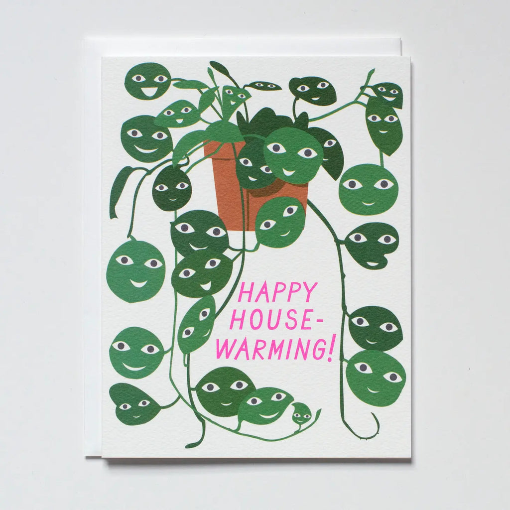 Smiling Houseplants Housewarming Card