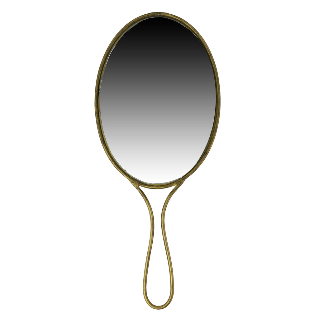 Brass Lena Hand Mirror - Oval