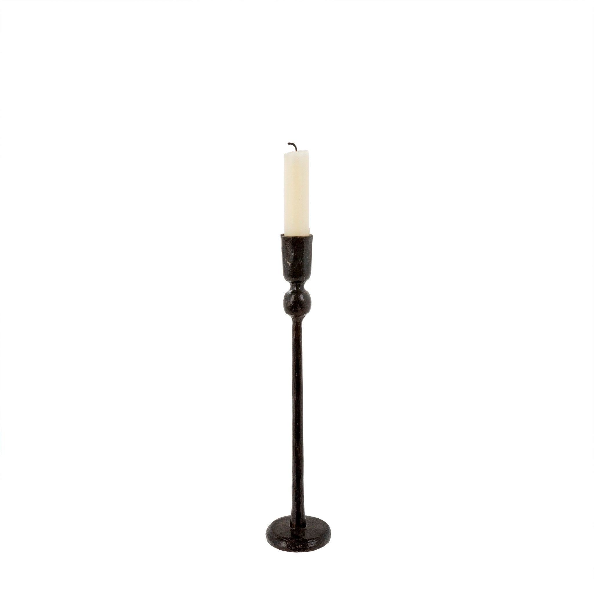 Revere Black Iron Candlestick - Large