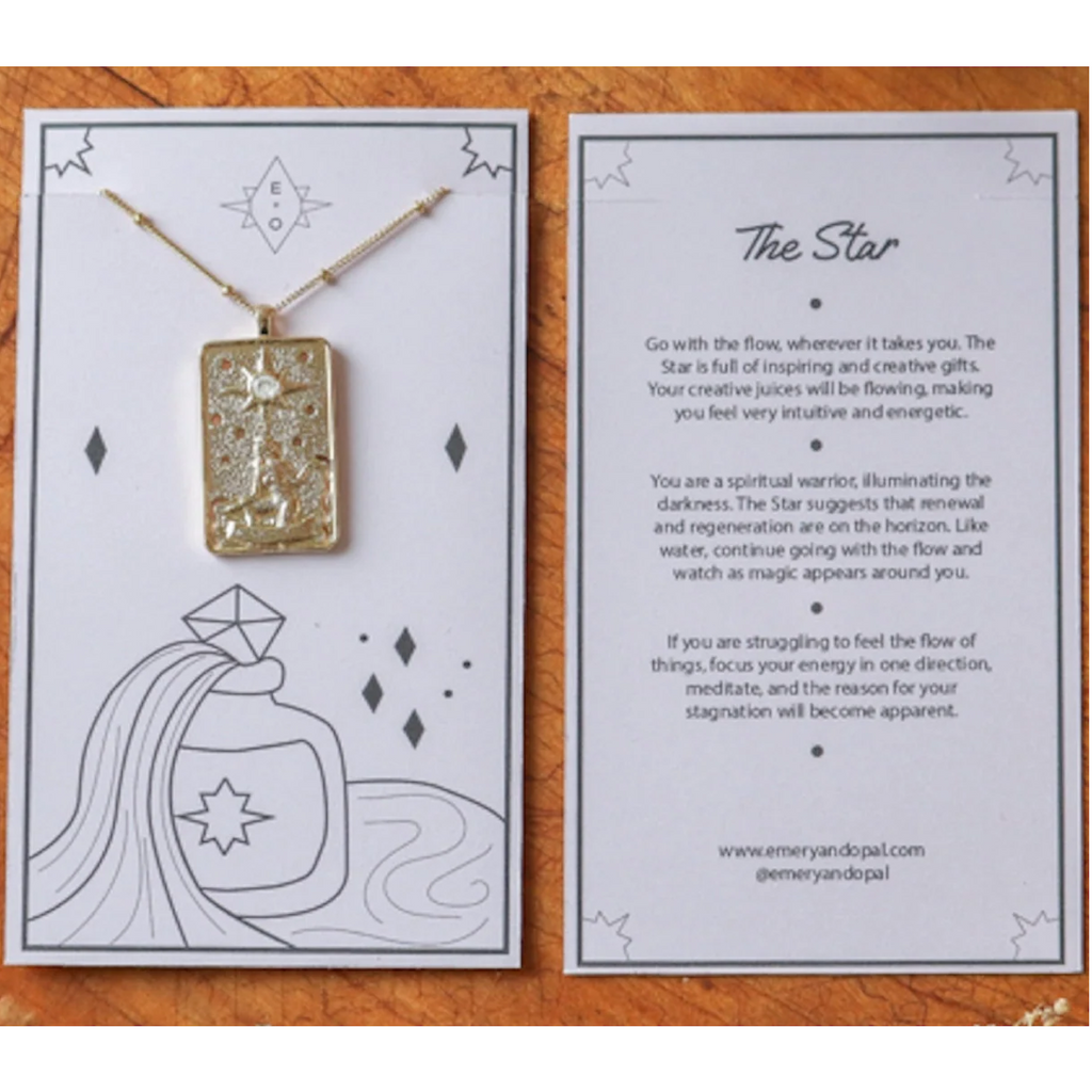 Tarot Card Necklace — Gold