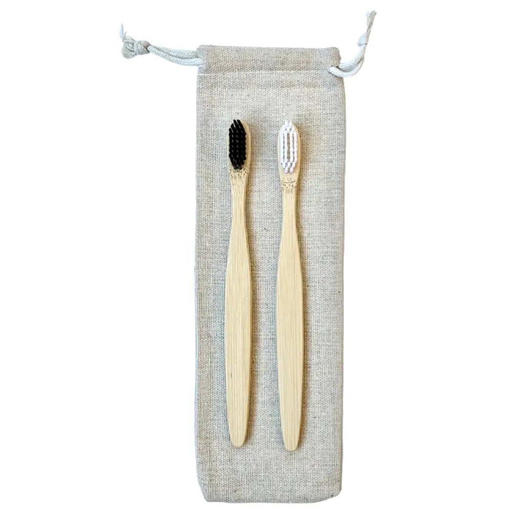 Bamboo Toothbrushes - Set of 2